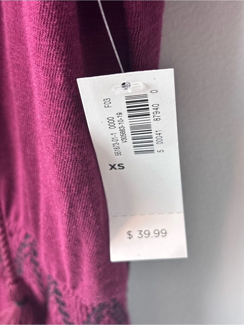 Old Navy Burgundy Maxi Dress Women’s XS Short Sleeve V Neck Smocked Waist Boho - Picture 8 of 8